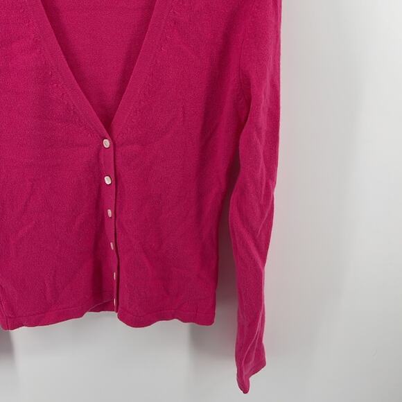 Michael Kors cashmere blend V neck button up cardigan knit sweater sz S - Picture 4 of 6